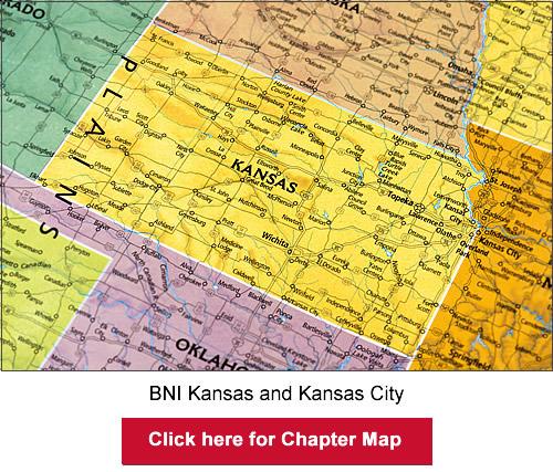 BNI Kansas and Kansas City chapter map